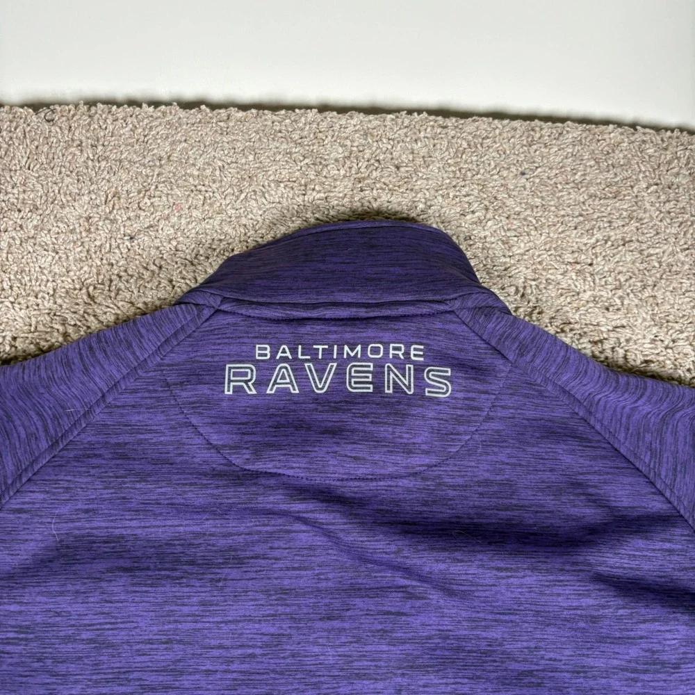 Baltimore Ravens NFL Mens Zip Up Jacket Purple 2XL Full Zip Fleece Lined